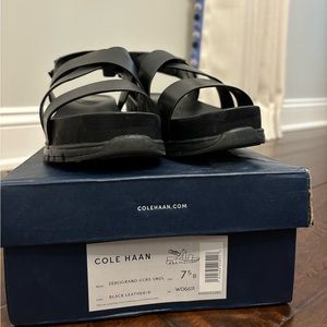 NWOT Cole Han Crisscross Platform Sandal